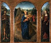 Hans Memling Triptych of the Rest on the Flight into Egypt. France oil painting artist